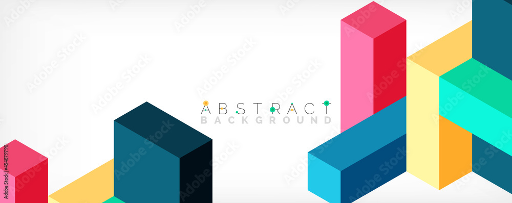 Abstract background. 3d cubes, cubic elements and blocks. Techno or business concept for wallpaper, banner, background, landing page Abstract background. 3d cubes, cubic elements and blocks. Techno or business concept for wallpaper, banner, background, landing page