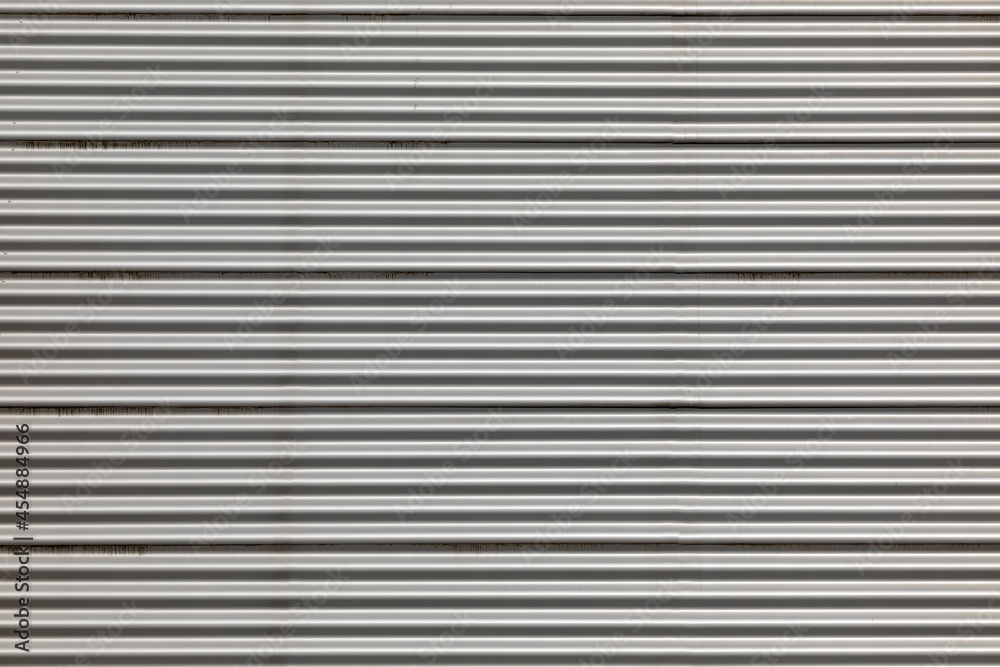 background of grey corrugated metal