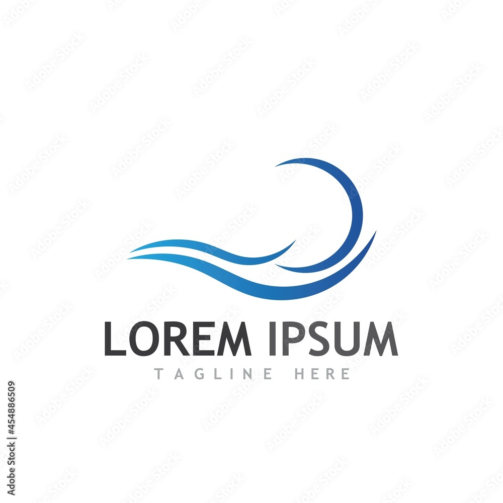 Water wave icon vector Water wave icon vector