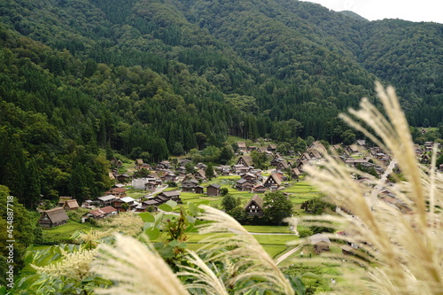 Shirakawago, world heritage site in Gifu Japan. photo