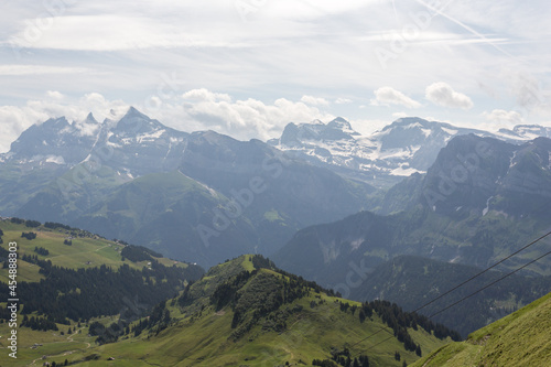 Glaciers et sommets en suisse