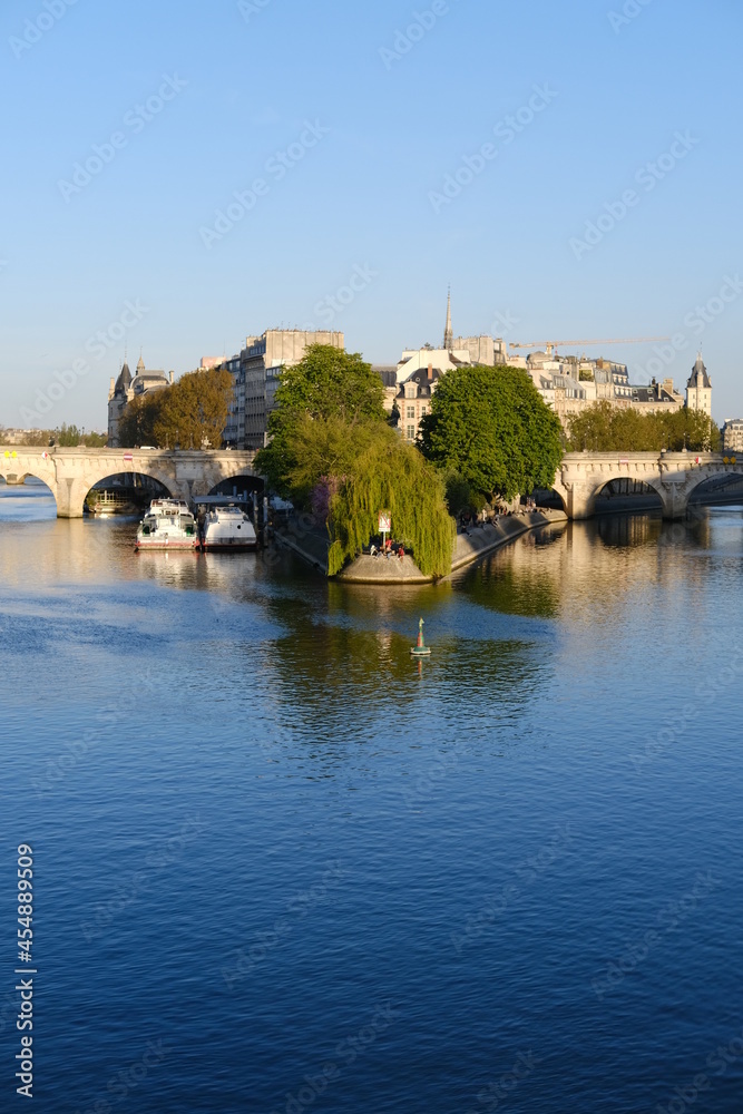 An old bridge of Paris. France, July 2021.