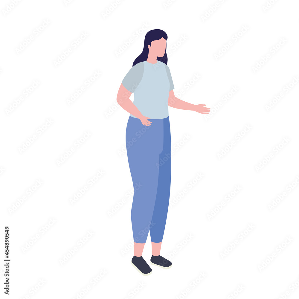 Obraz premium Isolated woman avatar