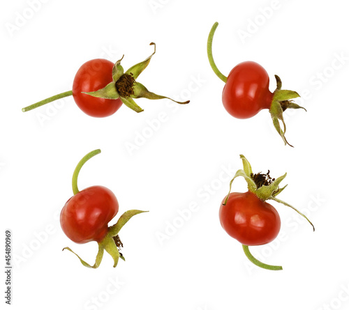 Set of red big berries of r...