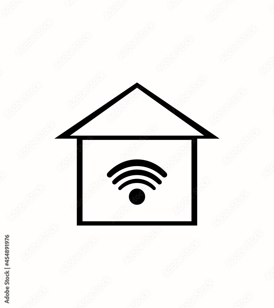 Smart house icon on white background. Made in Vector Smart house icon on white background. Made in Vector