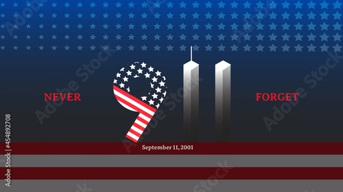 9/11 Patriot Day, September 11 illustration - 9/11 memorial