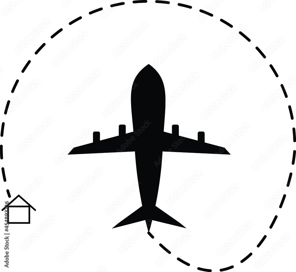 Plane icon design for vector graphics Plane icon design for vector graphics