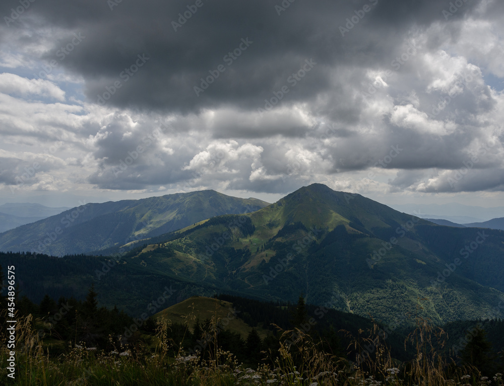Fototapeta premium clouds over the mountains