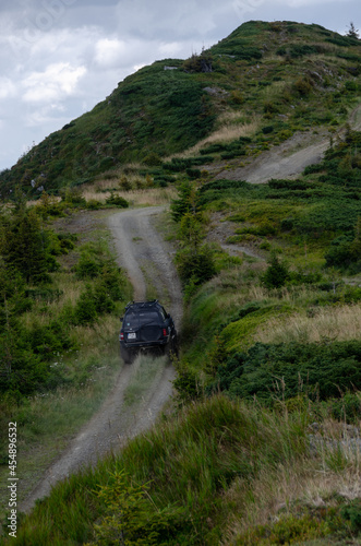 car in the mountains