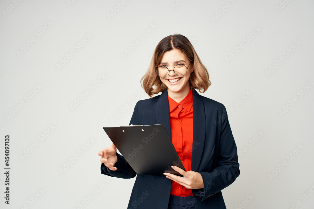 manager with documents in hand Lifestyle isolated background manager with documents in hand Lifestyle isolated background