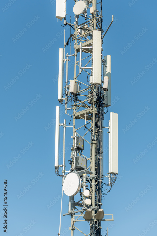 Communication antenna on top of a mountain. Communication antenna on top of a mountain.
