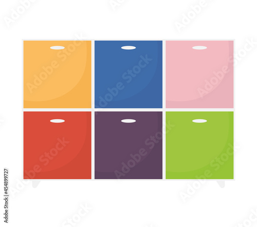 colored drawers design