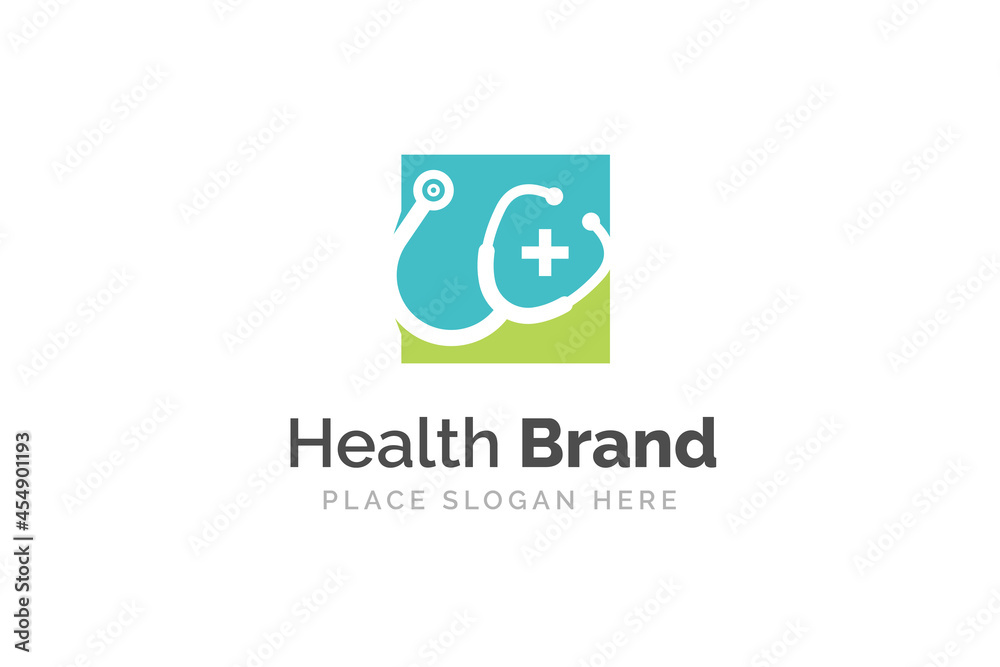 Stethoscope icon design illustration. Health and medicine logo template Stethoscope icon design illustration. Health and medicine logo template