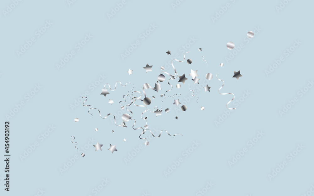 Silver Spiral Isolated Vector Blue Background. Silver Spiral Isolated Vector Blue Background.