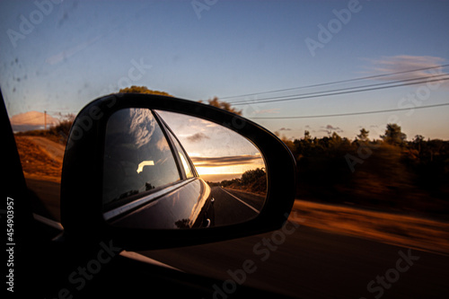 car driving in the sunset © darkoceanroads