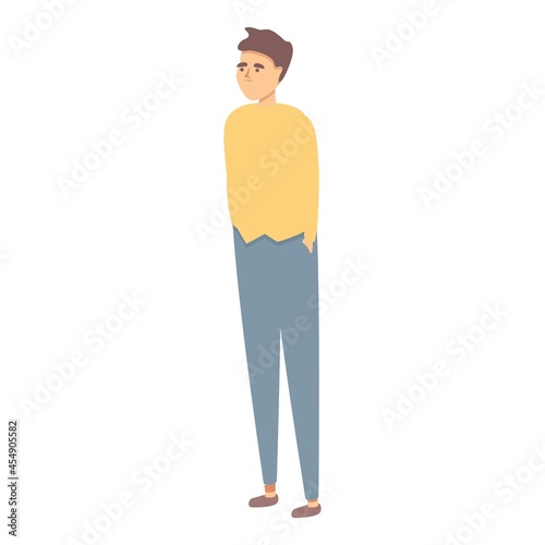Jobless student icon cartoon vector. Loss work. Office redundant