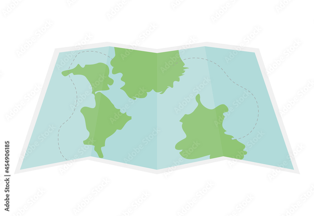 fold map illustration