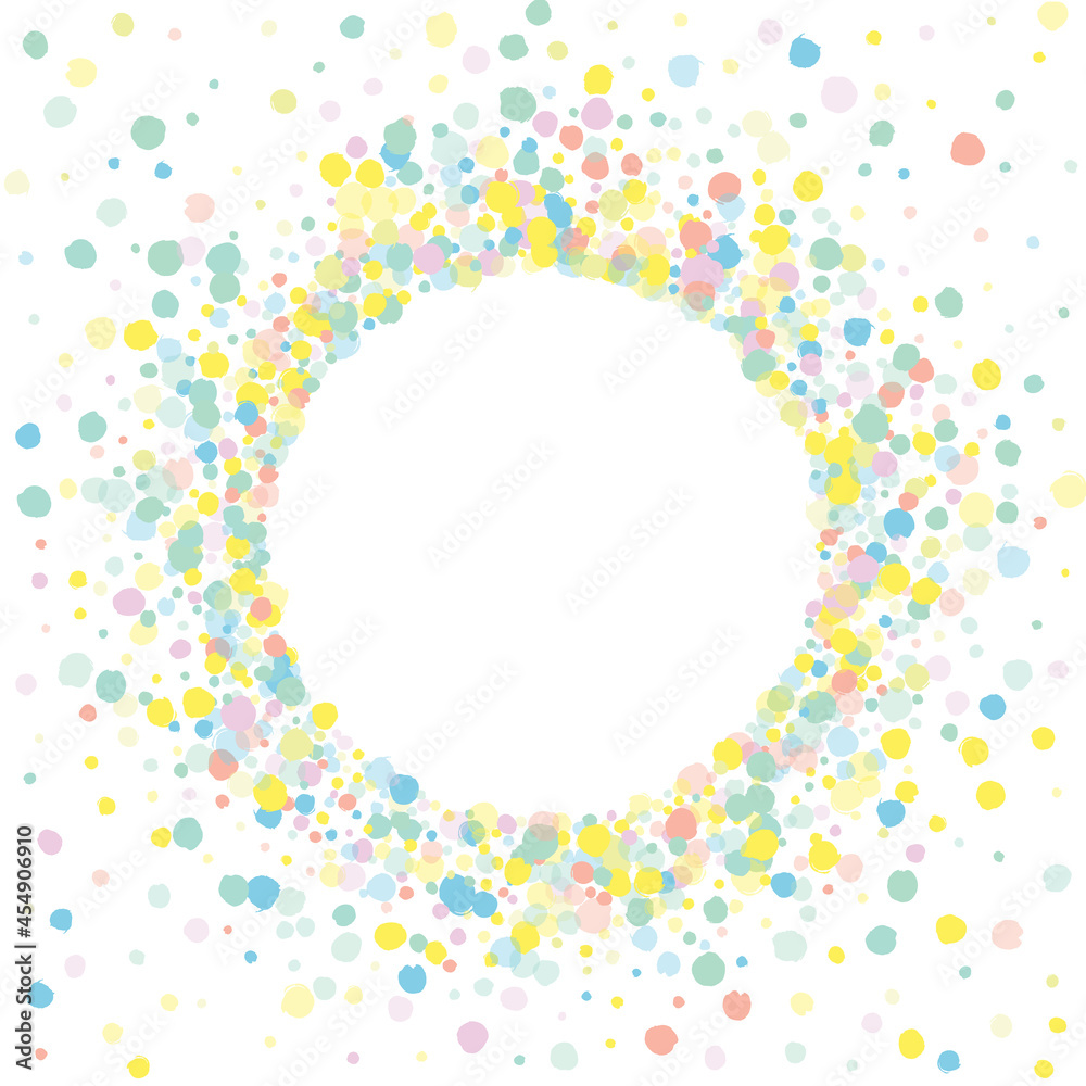 Pastel Rain Invitation White Background. Pastel Rain Invitation White Background.