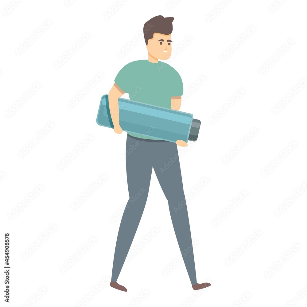 Realization energy icon cartoon vector. Business success. Startup power Realization energy icon cartoon vector. Business success. Startup power