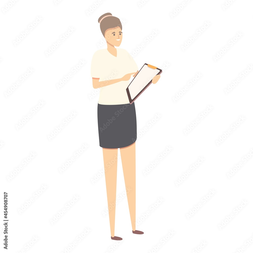 Target realization icon cartoon vector. Business launch. Self experience