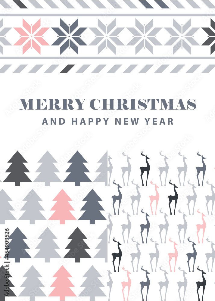 Christmas pattern, invitation card Christmas pattern, invitation card
