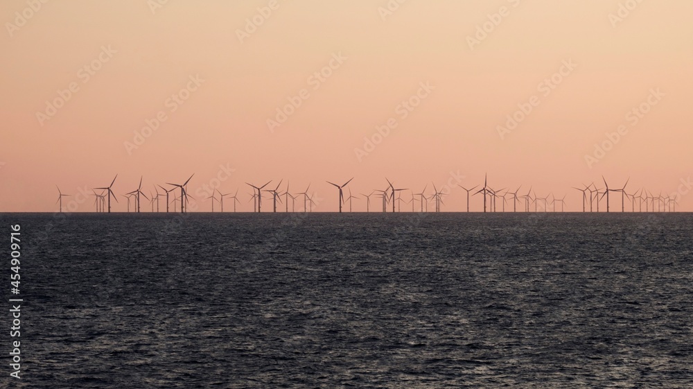 A wind farm off the Dutch coast