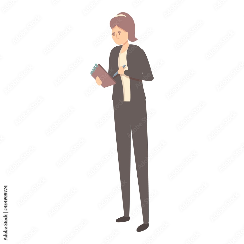 Corporate event manager icon cartoon vector. Wedding management. Business training Corporate event manager icon cartoon vector. Wedding management. Business training