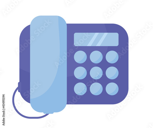 blue telephone illustration