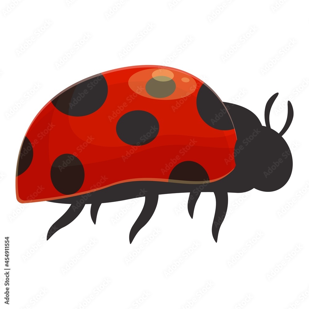 Fototapeta premium Garden ladybird icon cartoon vector. Ladybug insect. Summer bug