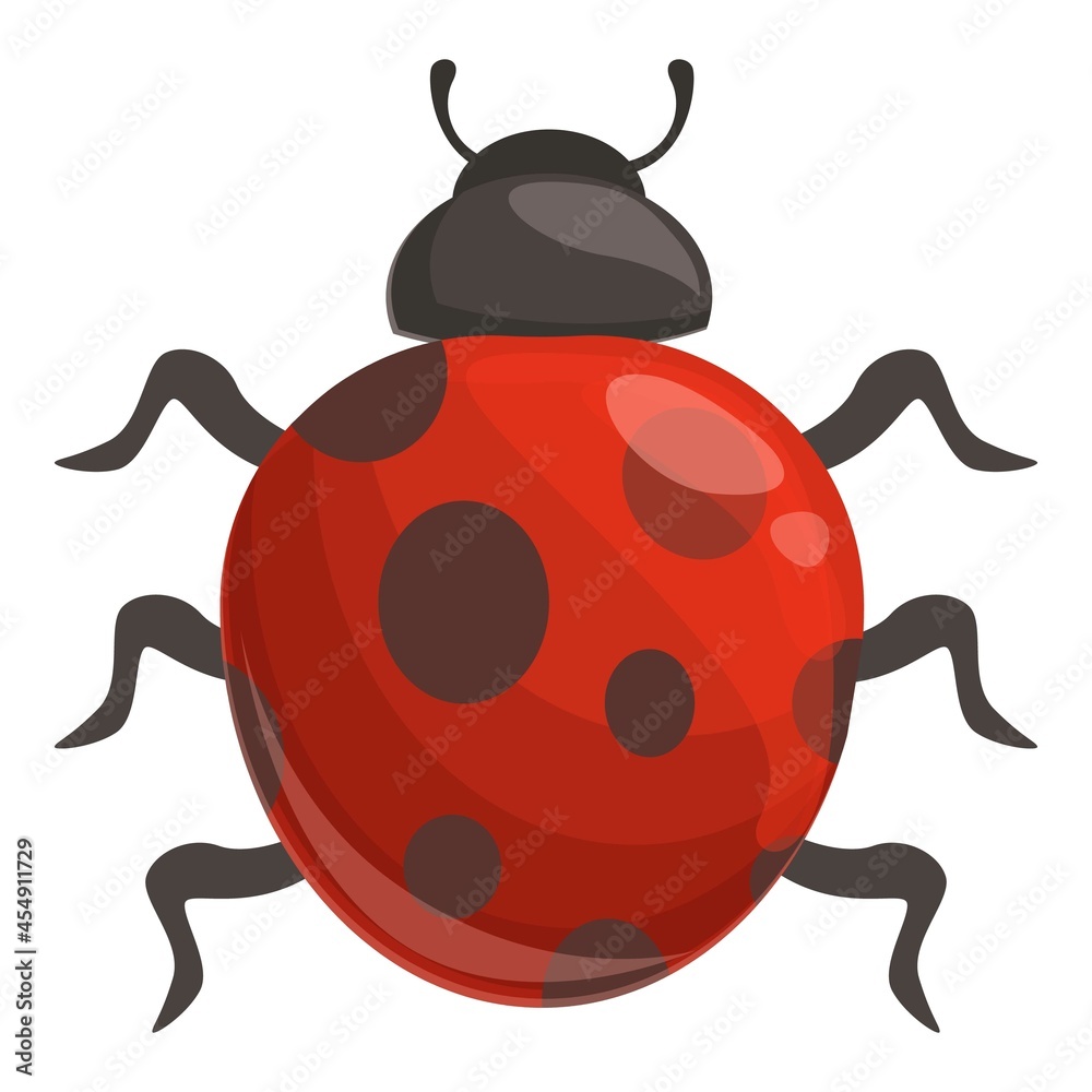Season ladybug icon cartoon vector. Ladybird bug. Beetle insect