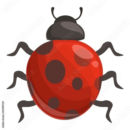 Season ladybug icon cartoon vector. Ladybird bug. Beetle insect