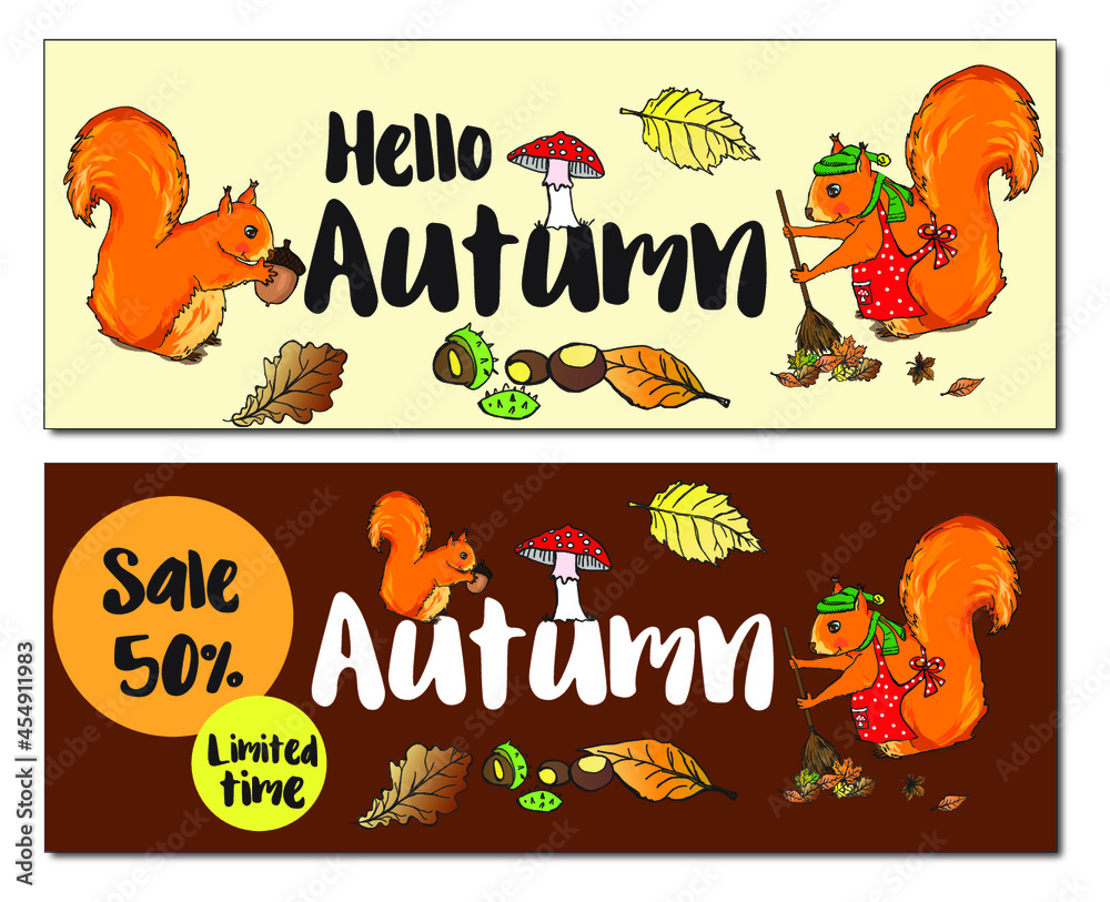 zwierzę, przedszkole, szkoła, kolorowanka, jesień, hello autumn, wiewiórka, pejzaż tapeta, wzór, deseń, ilustracja, projekt, sztuka, jesienią, element, dekoracja, losowanie, drzew, set, tekstura, pora