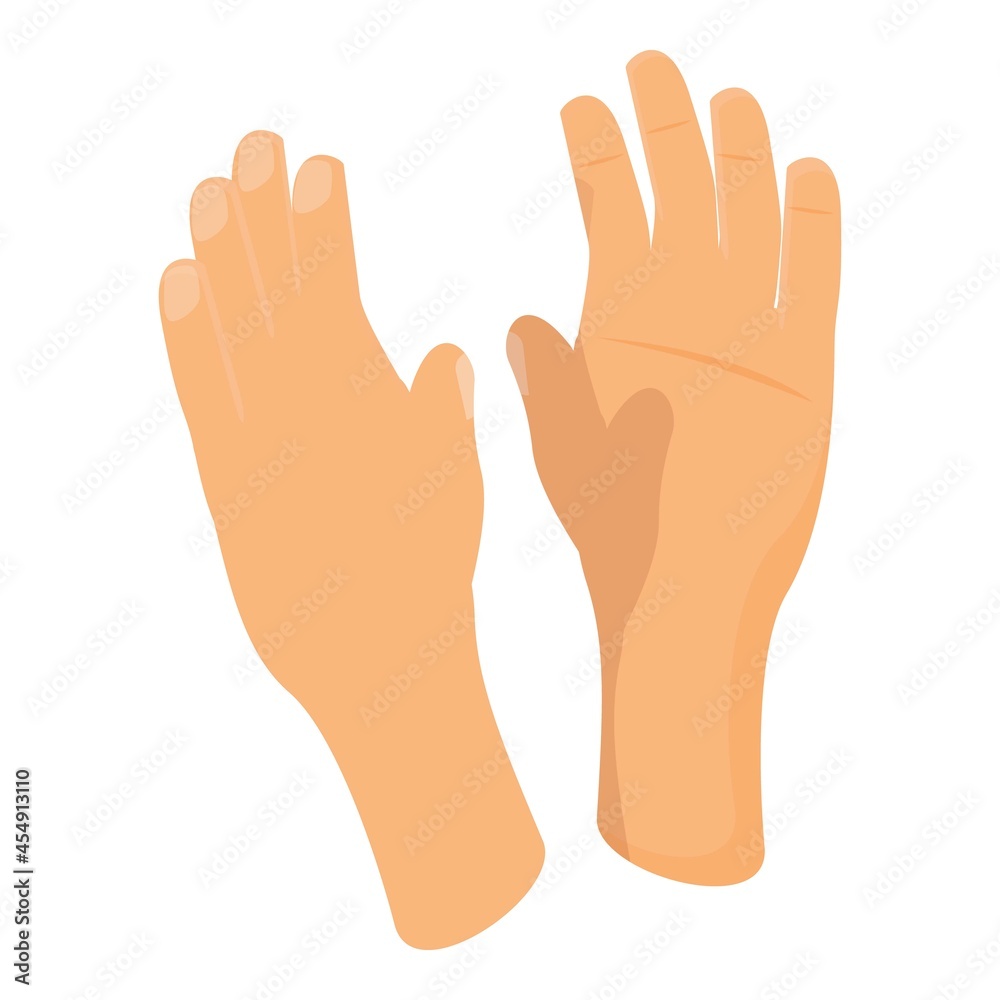 Festival hand clap icon cartoon vector. Crowd applause. People encourage Festival hand clap icon cartoon vector. Crowd applause. People encourage