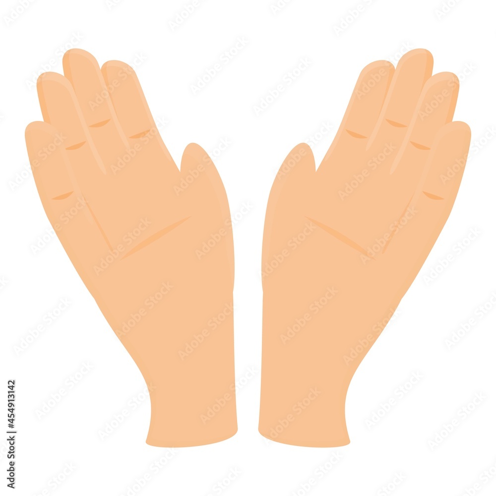 Funny handclap icon cartoon vector. Sport encourage. Hand applause Funny handclap icon cartoon vector. Sport encourage. Hand applause