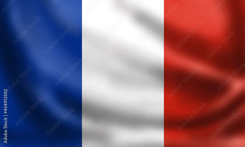 National Flag of France. 3D rendering waving flag High quality image. Original colors, sizes and shapes. National Flag of France. 3D rendering waving flag High quality image. Original colors, sizes and shapes.