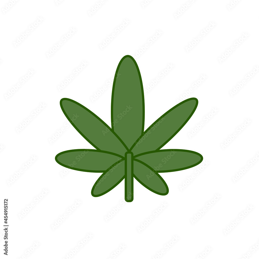Naklejka premium Medical marijuana icon. Cannabis leaf symbol modern, simple, vector, icon for website design, mobile app, ui. Vector Illustration