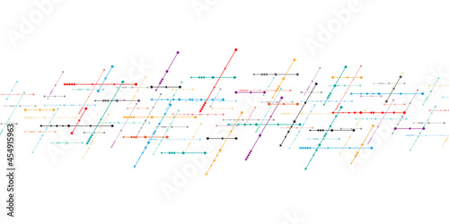 Abstract technology background with arrows and lines. Concepts and ideas for hi-tech digital technology and engineering design. Vector illustration