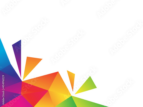 Free Download vector geometric shape abstract colorful background - GFXLoad