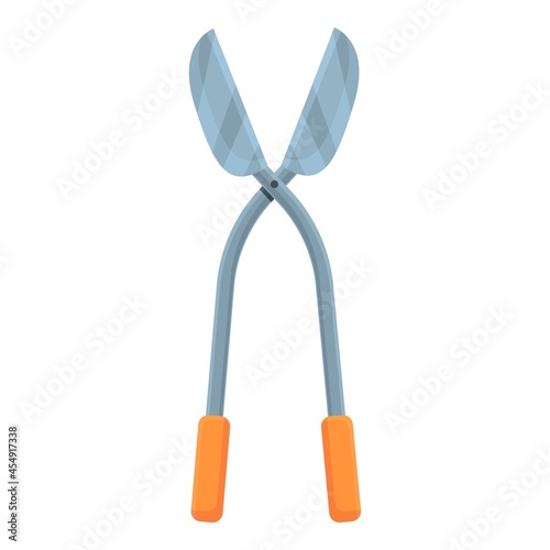 Yard scissor icon cartoon vector. Tree garden. Worker maintenance