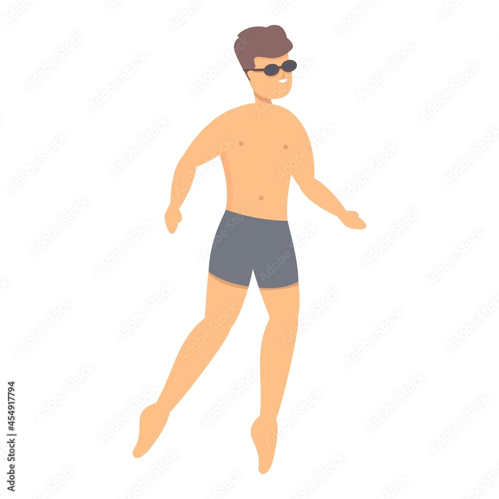 Diving sport icon cartoon vector. Water jump. Watersport dive Diving sport icon cartoon vector. Water jump. Watersport dive