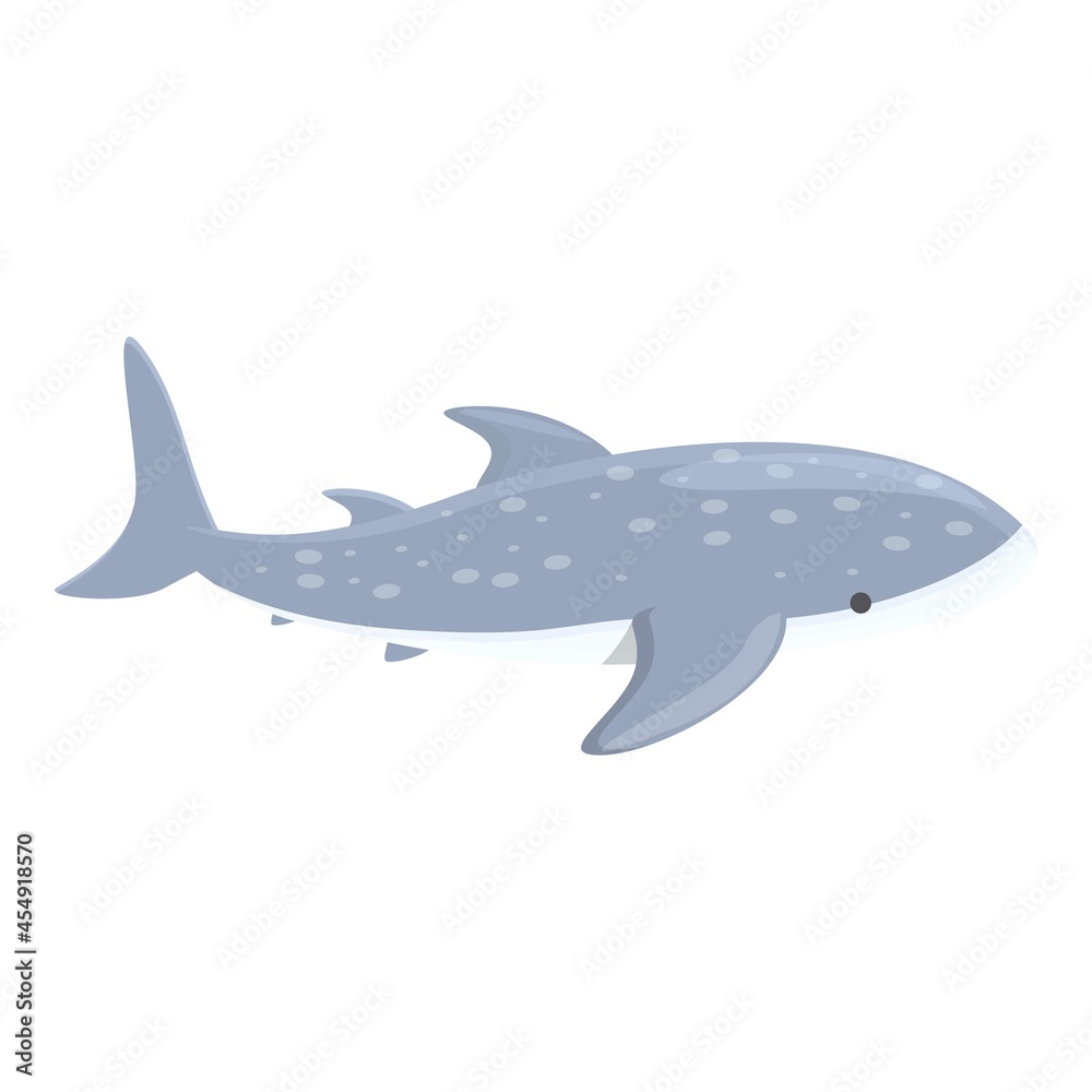Fototapeta premium Fish whale shark icon cartoon vector. Sea animal. Underwater species