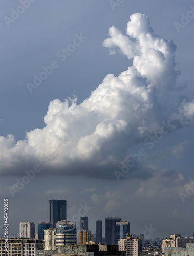 Cloudy from above hanoi city - summer 2021 © Vu