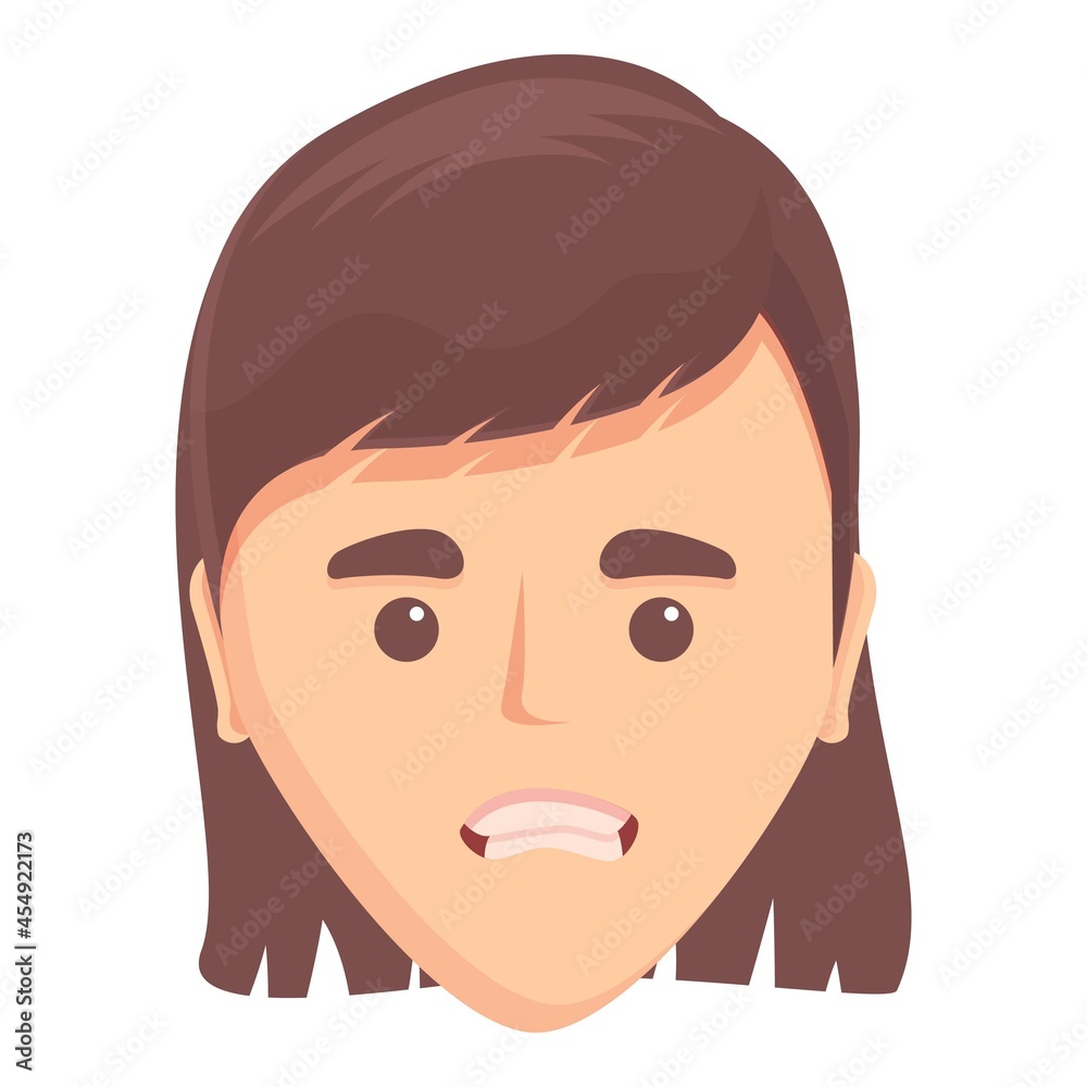 Teeth articulation icon cartoon vector. Mouth speech. English language Teeth articulation icon cartoon vector. Mouth speech. English language
