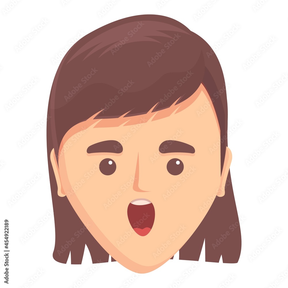 Sound speech icon cartoon vector. Mouth character. Lip language