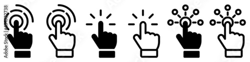 Set of interactivity icons. Interactivity, virtual reality collection. Connection signs. Vector. photo