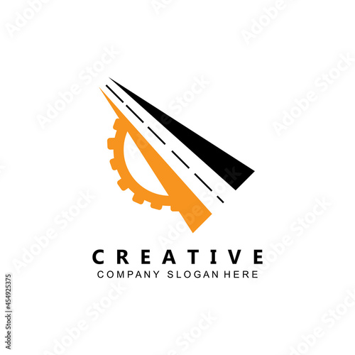 road logo vector icon, concept inspiration