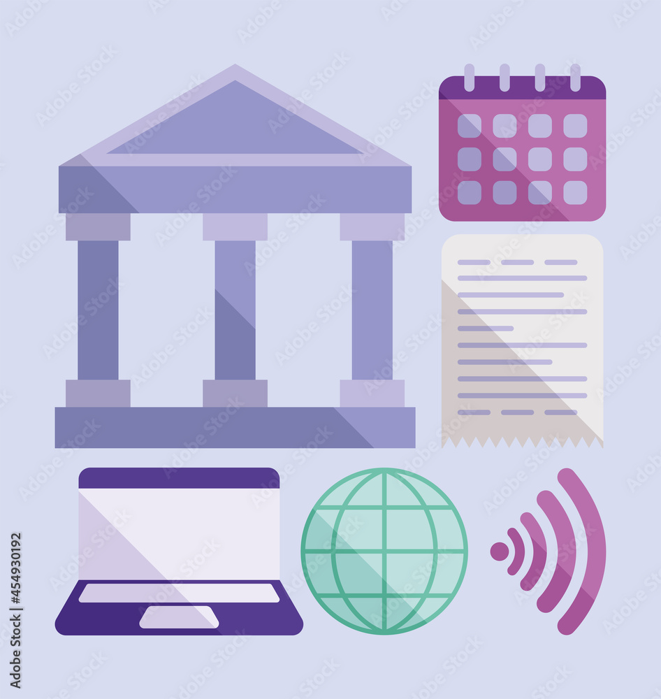 six payment solutions icons six payment solutions icons