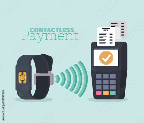 contactless payment illustration