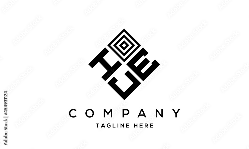 HEJ square three latter logo vector HEJ square three latter logo vector