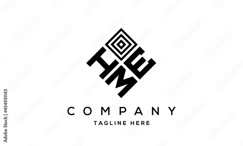 HEM square three latter logo vector HEM square three latter logo vector